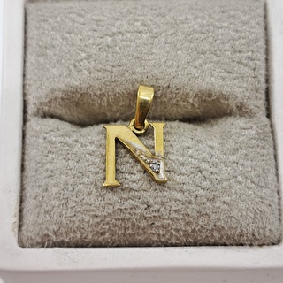 Hanger, N met diamant, double