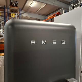 Koelkast met vriesvak, SMEG A++, FAB28LBVS, Zwart