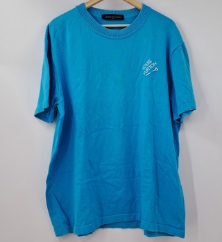 Trui met korte mouw, Louis Vutton, blauw, Maat XXL