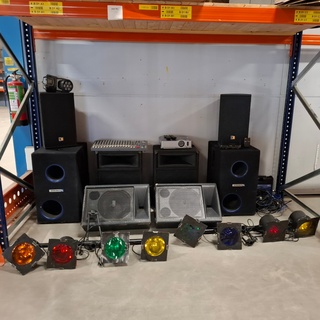 Audio boxen, Audio, Lampen, O.a. Numark, Aaster, Carvin