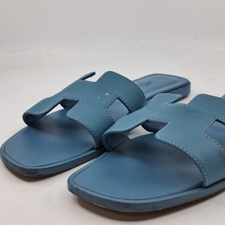 Slippers, Hermès, blauw, maat 39,5