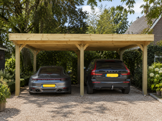 Dubbele carport 750x600x270 cm, Vrijstaand