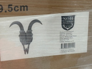 Metalen decoratie geit