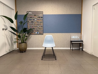 H-base eetkamerstoel Vitra, DSX, ice grey