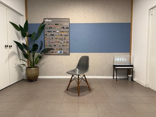 Fiberglass houten dowel-base Herman Miller, DSW, grijs