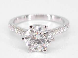 Witgouden ring met een diamant van 1.00 carat