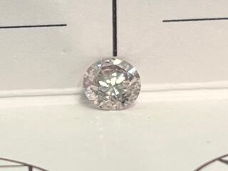 Diamant – 0.40 carat natuurlijke briljant geslepen roze diamant (gecer