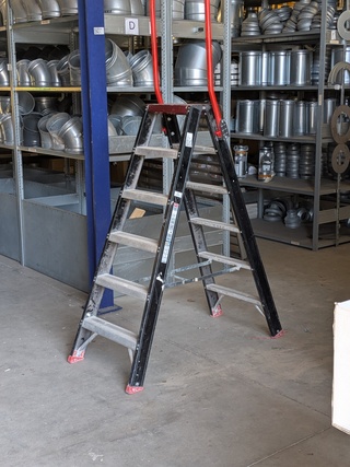 Werktrap Altrex, 2x 5 treeds met bordes