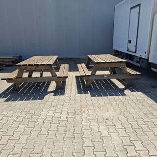 2x Picknicktafel