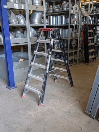 Werktrap Altrex, 2x 5 treeds met bordes