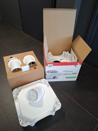 2x Woonhuisventilator Ozeo, E Ecowatt control CO2 plug