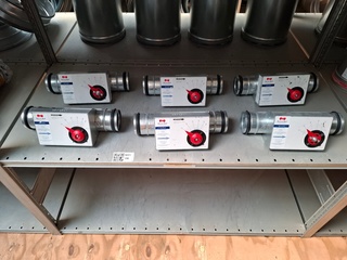 6x Volumestroom regelaar Solid air, VCMH, model 80