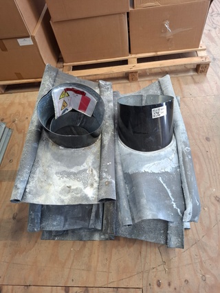 8x Dakdoorvoer met loodslab