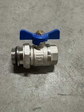 Ca. 39x kogelafsluiter, Protherm, Ballpro, blauw