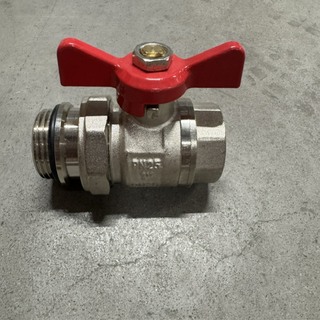 Ca. 50x kogelafsluiter, CW617N, rood