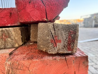 7x Houten gordingen