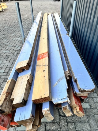 Ca. 22x Houten gordingen