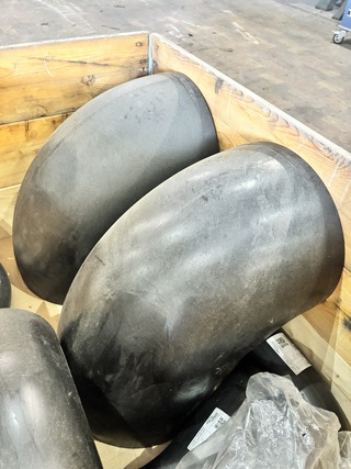 2x Kunststof Leidingcomponenten bocht, Agru, zwart