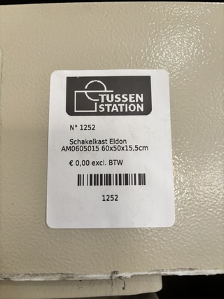 4x Schakelkasten, Eldon, AM0605015