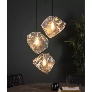 Hanglamp 3L rock clear