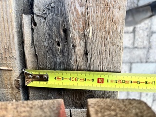 Ca. 12x Houten gordingen