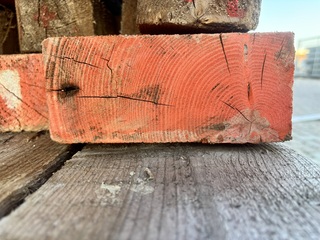 4x Houten gordingen