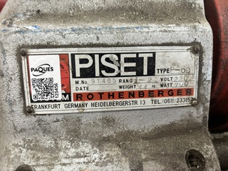 Elektrische pijpdraadsnijmachine, Rothenberger, PISET P-60, rood