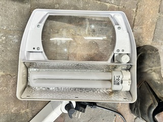 2x Werkplaatslamp / inspectielamp met zwenkarm, Waldmann, 230 10.3