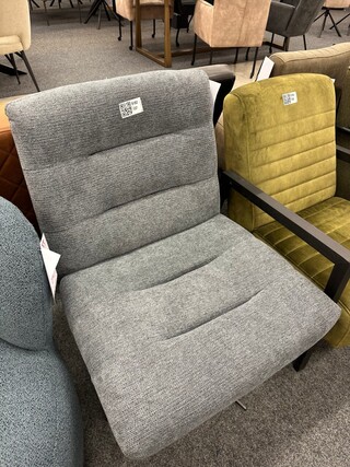 Fauteuil Sam, geweven, blauw