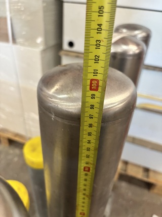 4x Afzetpalen / bollards verkeerspalen