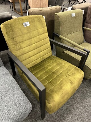 Fauteuil Daan, Velvet, groen