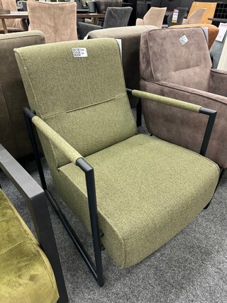 Fauteuil Stan, geweven, groen