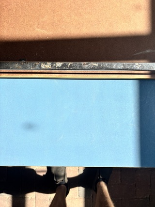 2x Bureau- / Vergadertafels, Vepa, Rechthoek, blauw, 2000