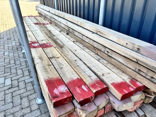 6x Houten gordingen
