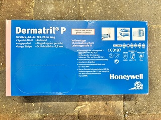 Ca. 27x Dozen wegwerphandschoenen, Honeywell KCL Dermatril® P, chemisc