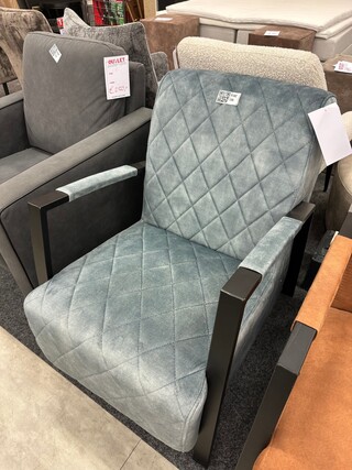 Fauteuil Dinneke, Velvet, blauw