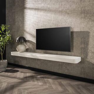 Wandplank 200cm Stone marmer composiet
