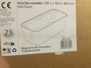 Vrijstaand bad, Allibert, Kolora-Kambia 825352 | 170.1×78.2 cm, Zwart