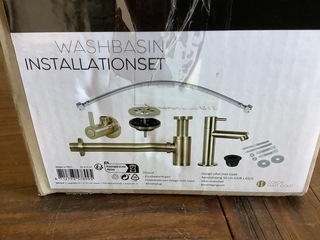 Wastafelset, goud mat