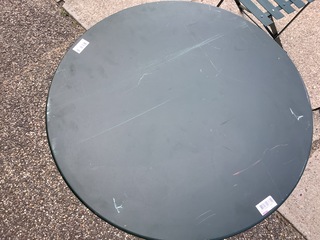 Bistroset, 3 stoelen en 1 tafel, ED, groen