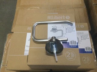 7x Toiletrolhouder, Allibert, Coperblink, RVS  geborsteld