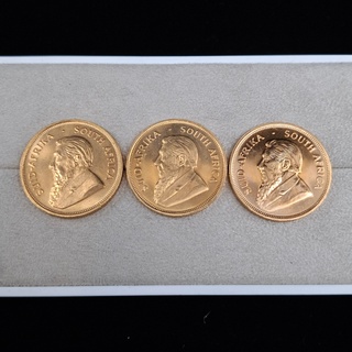 3x Gouden munt, South Africa, Krugerrand