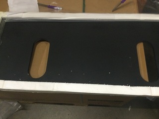 Wastafelblad, 121×47 cm, Zwart