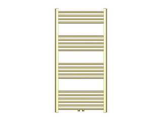 Handdoekradiator 120×60 cm, Belrad, BWG01200600, goud