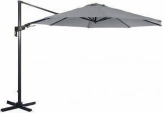 Zweefparasol 3×3 meter, SenS-Line, Borneo, grijs