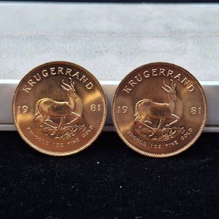 2x Gouden munt, South Africa, Krugerrand, 1981