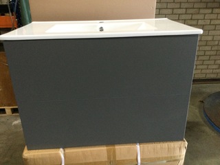 Badkamermeubel met wastafel, Allibert, 251583, grijs