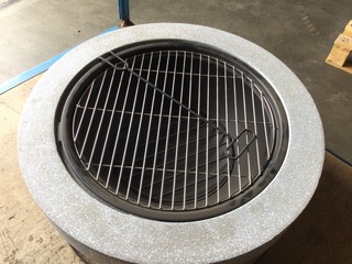 Barbecue op laag onderstel, grijs/zwart