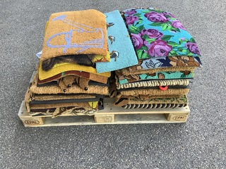 Pallet met deurmatten, zonder pallet, diverse kleuren