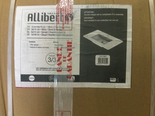 3x Wastafel, Allibert, V251583 | 80x49x19 cm, Wit